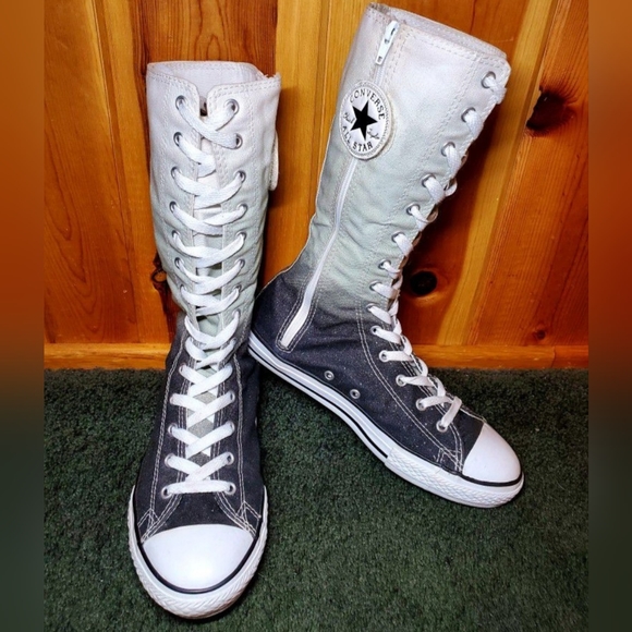 RARE Vintage Converse All Star Chuck Taylor X-HI Calf/Knee high Women 5.5 - Picture 9 of 11
